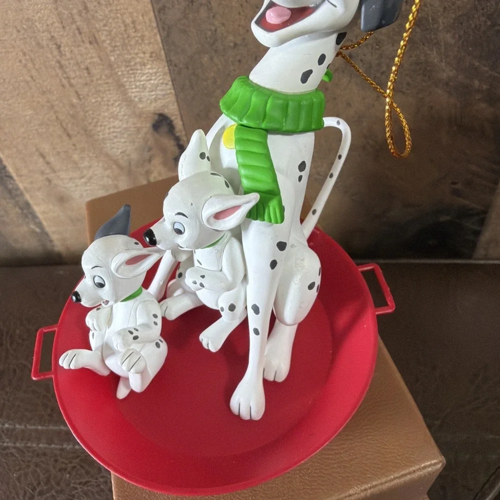Vintage Grolier Disney Christmas Magic Ornament 101 Dalmatians 26231‎ 1990s Box